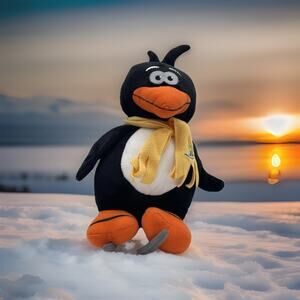 Mascot Factory ISI Flip the Penguin Skating Penguin Plush Toy stuffed animal